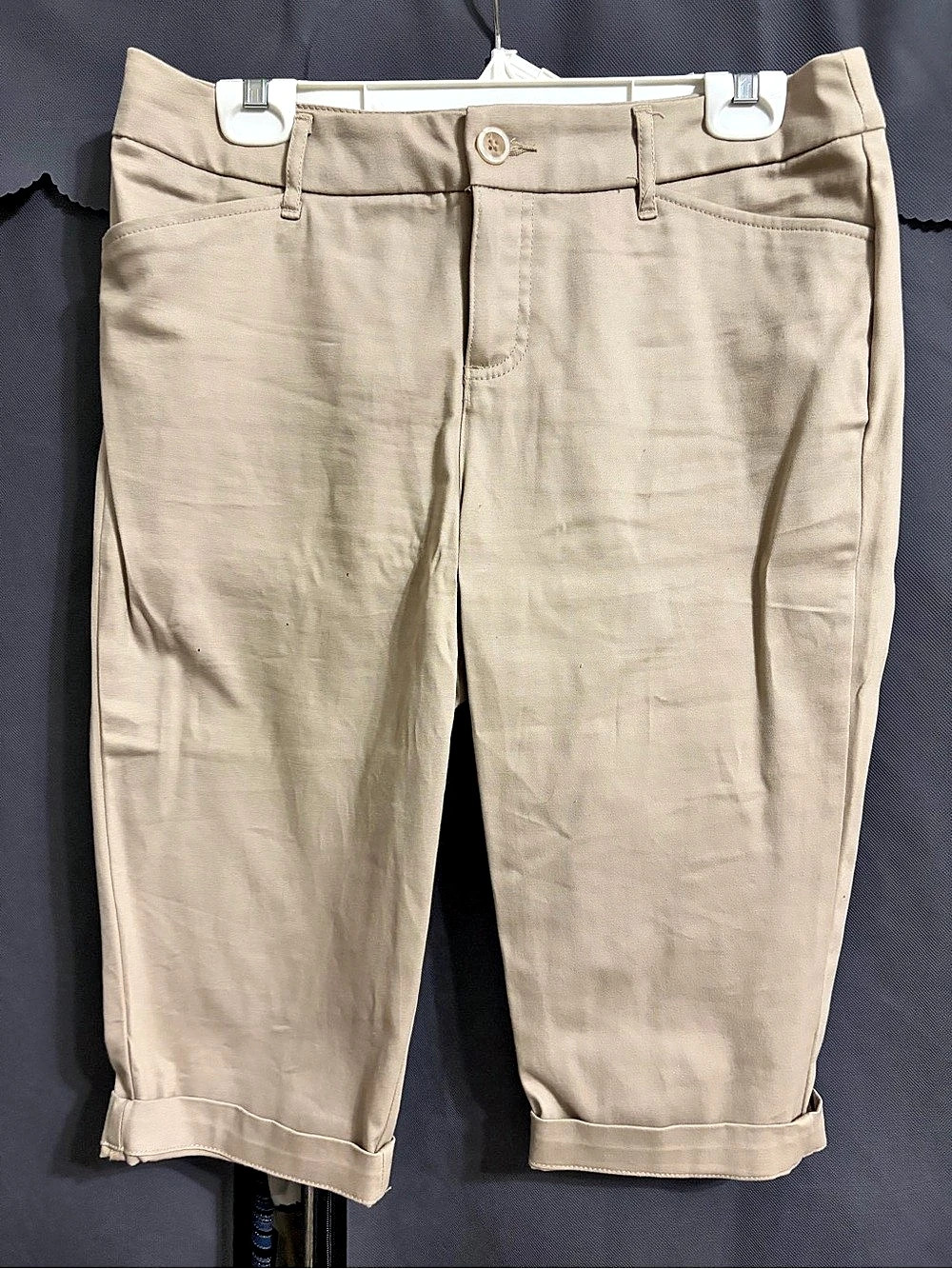 St. John's Bay Beige Bermuda Shorts